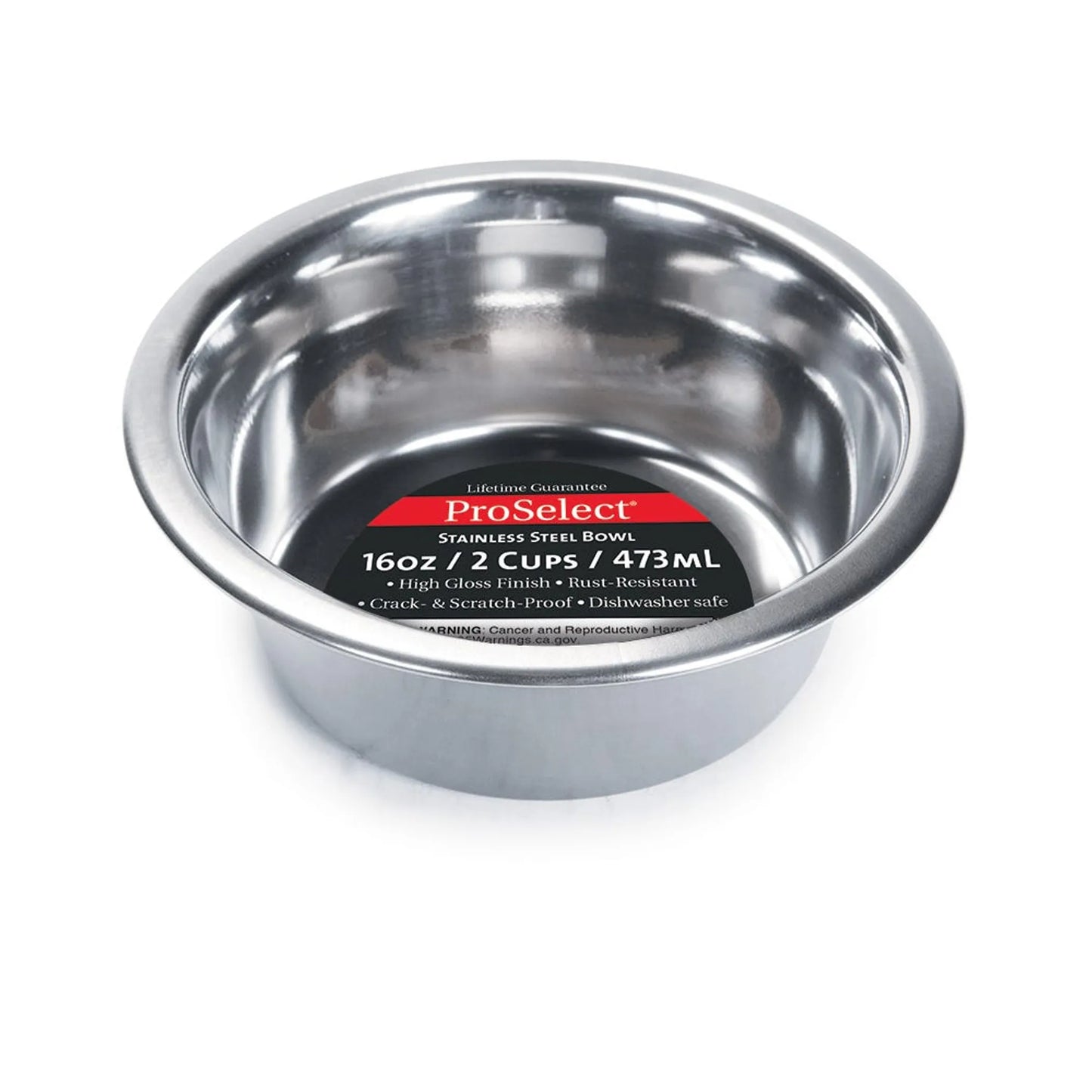 PS Heavy SS Dish Mirror Finish 16oz - Your Pet Connection
