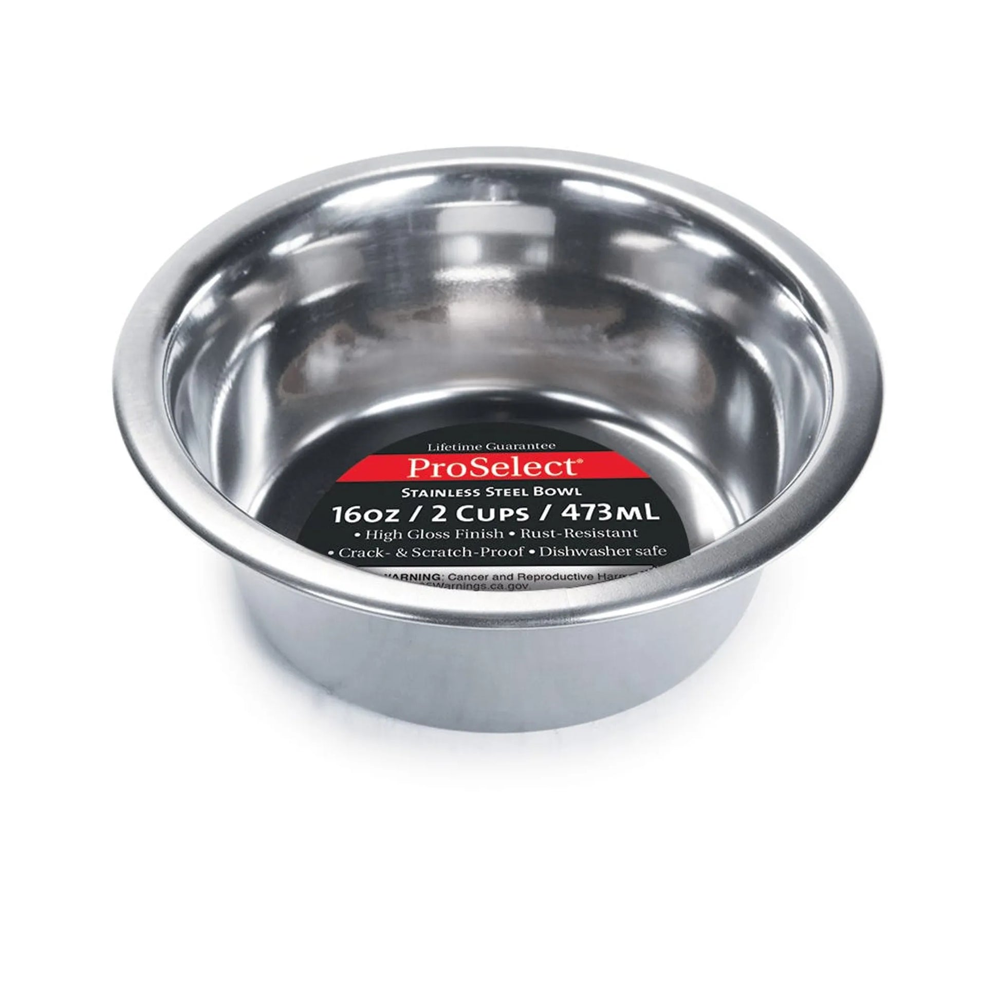 PS Heavy SS Dish Mirror Finish 16oz - Your Pet Connection