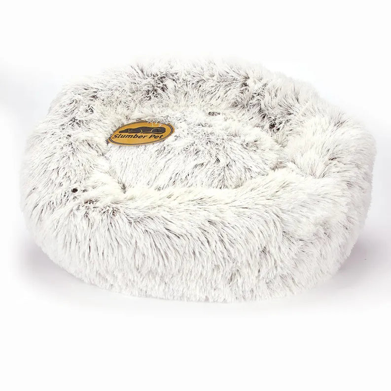 SP Plush Cuddler Bed Crm M/L - Your Pet Connection