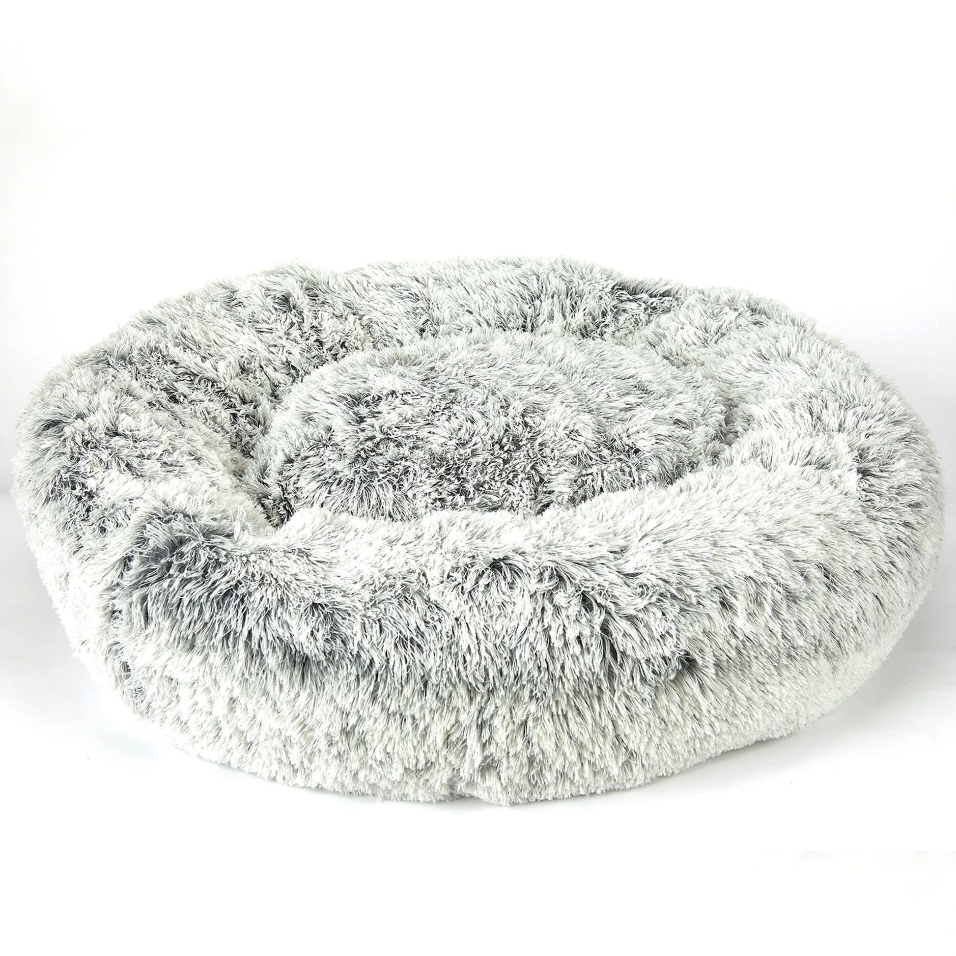 SP Plush Cuddler Bed Blk/Wht M/L - Your Pet Connection