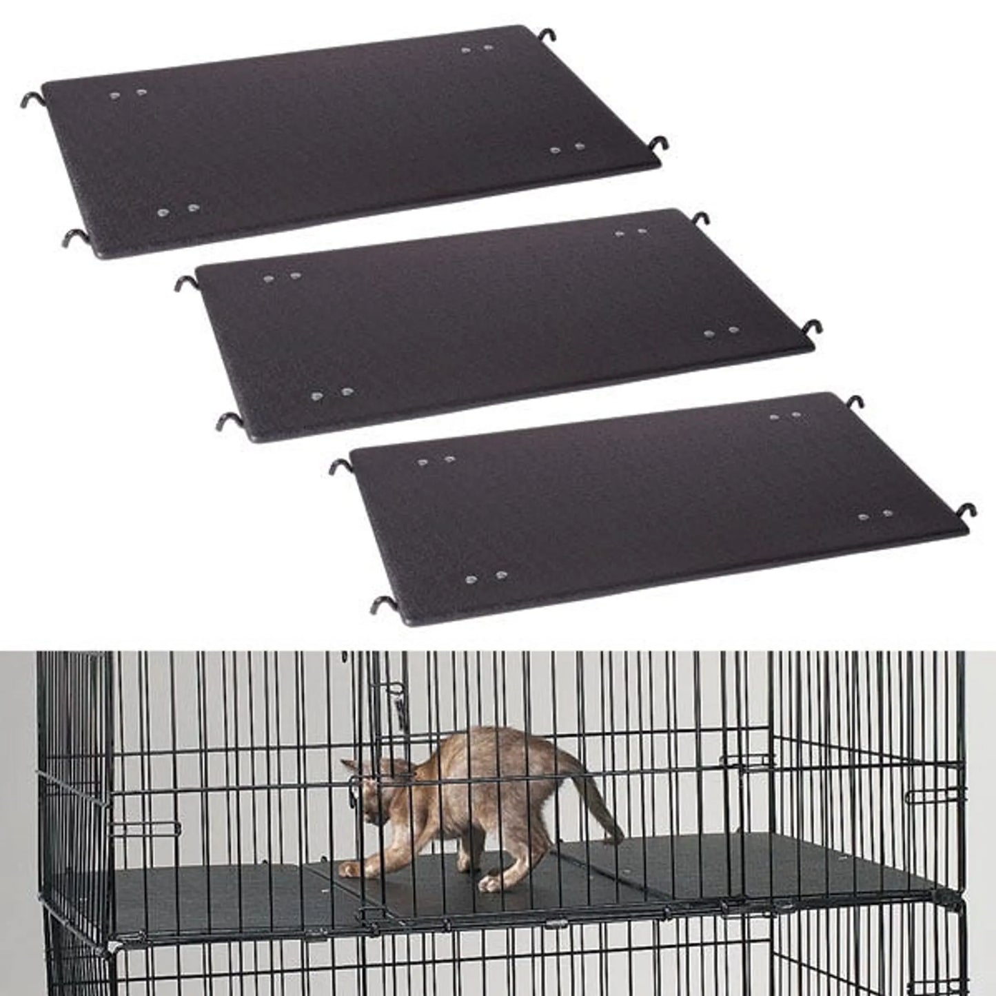 PS Cat Cage Deluxe Platform 3Pc - Your Pet Connection