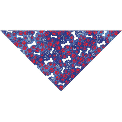 TP Patriotic Bones Bandana Blue - Your Pet Connection