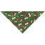 TP Seasonal BandanaHoliday Bones Green - Your Pet Connection