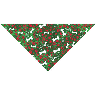 TP Seasonal BandanaHoliday Bones Green - Your Pet Connection