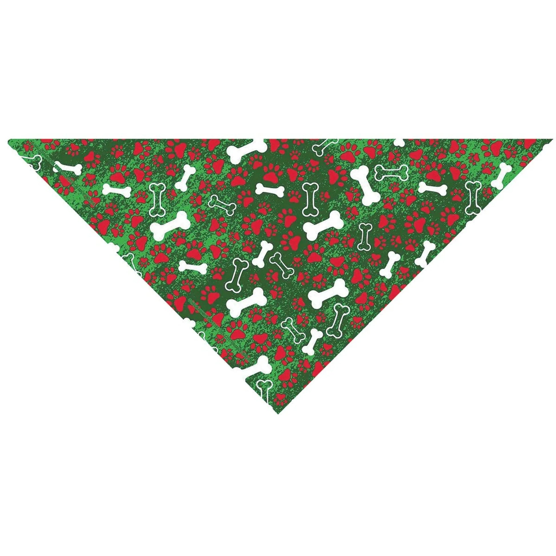 TP Seasonal BandanaHoliday Bones Green - Your Pet Connection