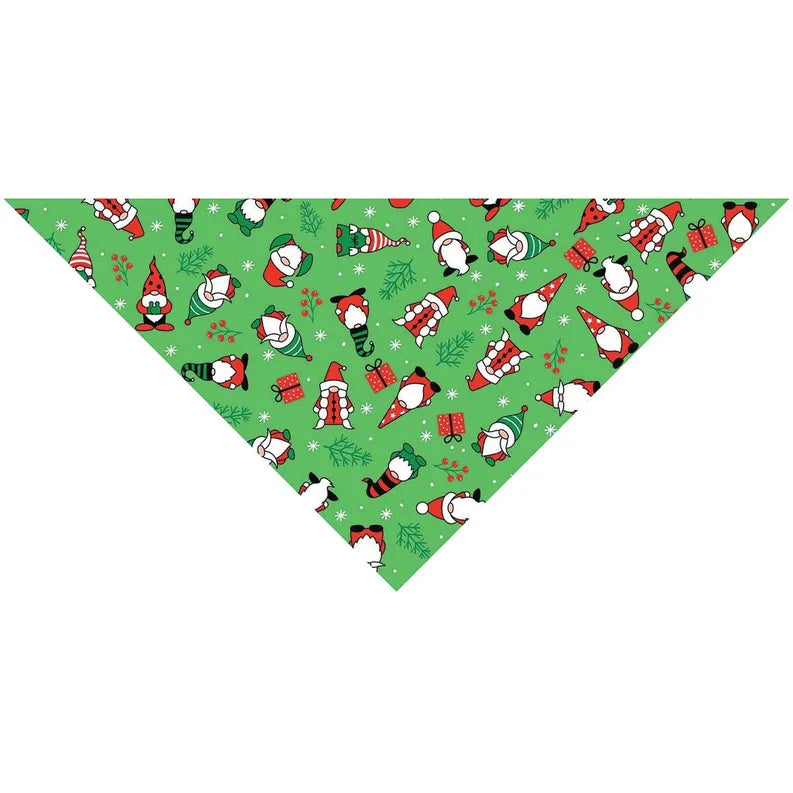 TP Seasonal Bandana Holiday Gnomes Grn - Your Pet Connection