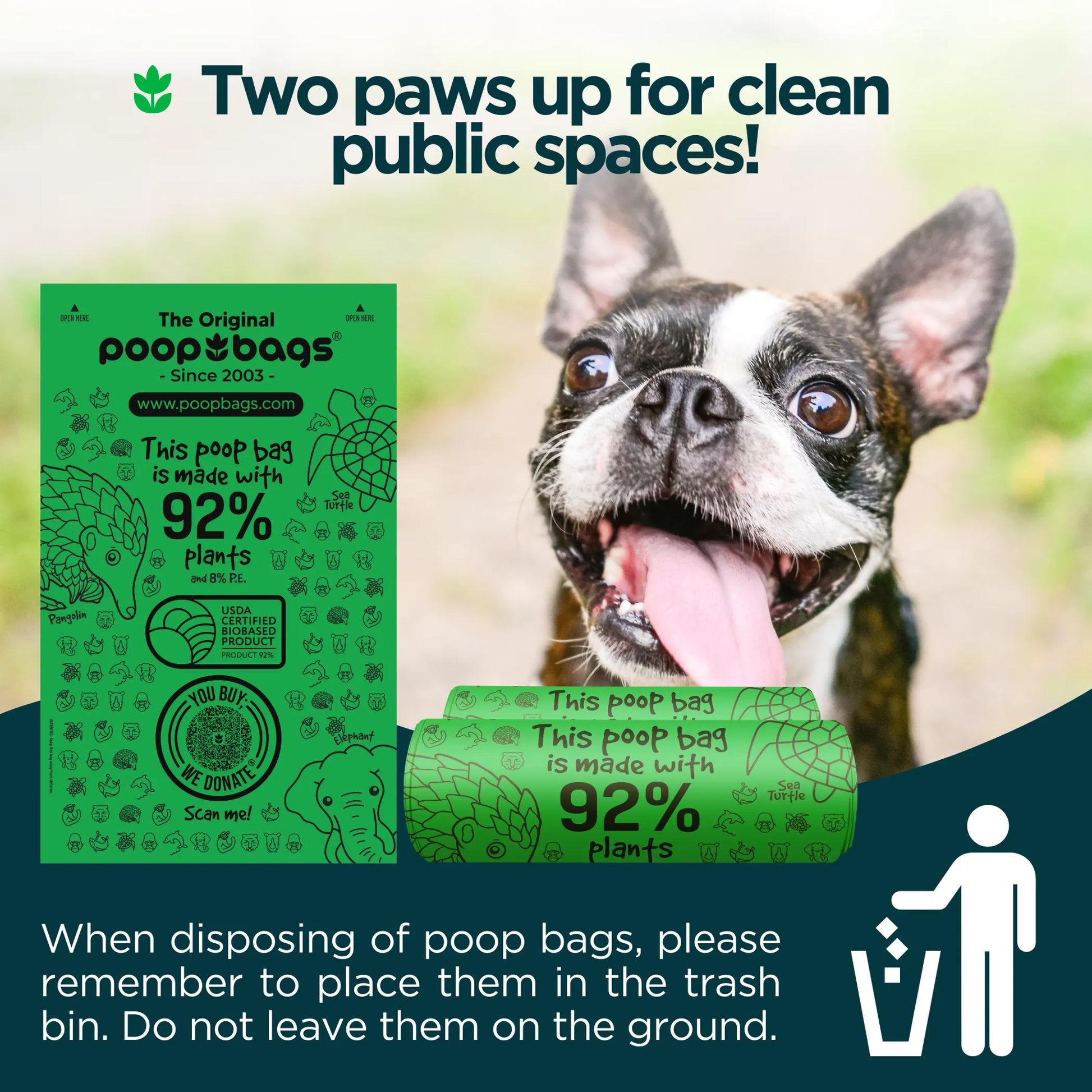 You Buy; We Donate Compostable Single Bulk Roll - Your Pet Connection
