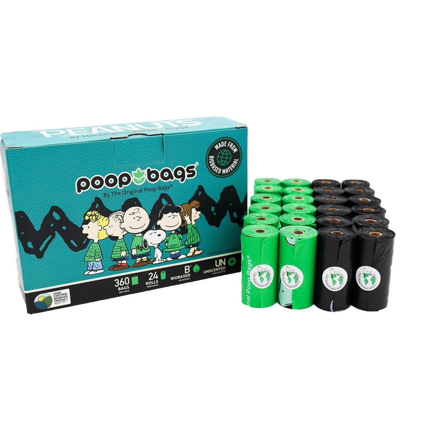 Biobased Peanuts Leash Rolls (360 CT)USDA - Your Pet Connection