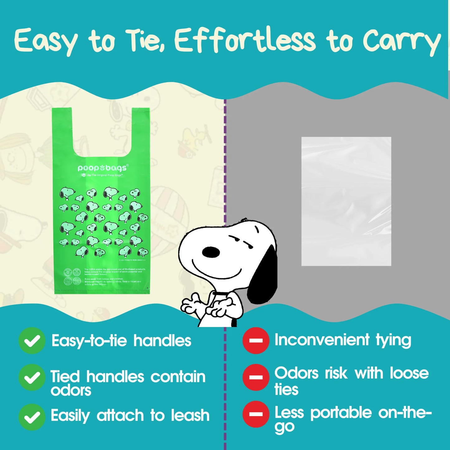 USDA Biobased Peanuts Handle Tie - Your Pet Connection