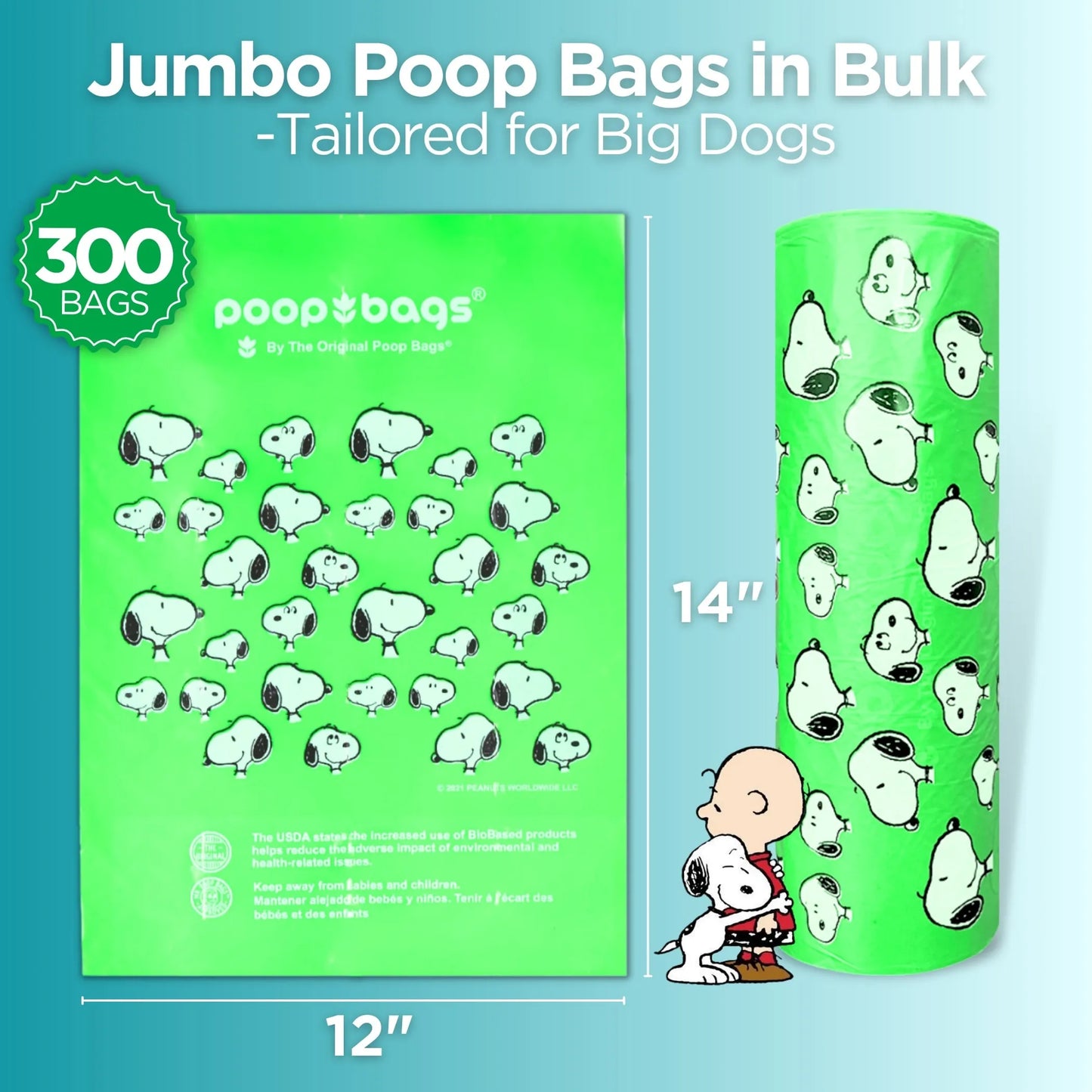 The Original Poop Bags Eco-Friendly Snoopy Design