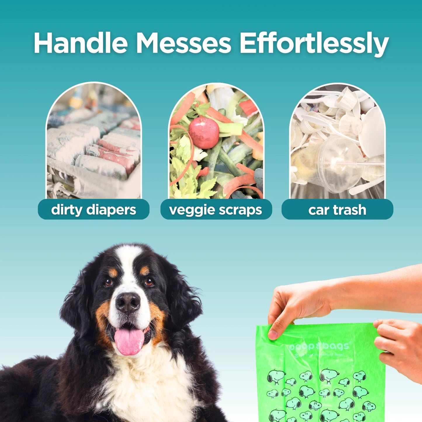 The Original Poop Bags Eco-Friendly Snoopy Design