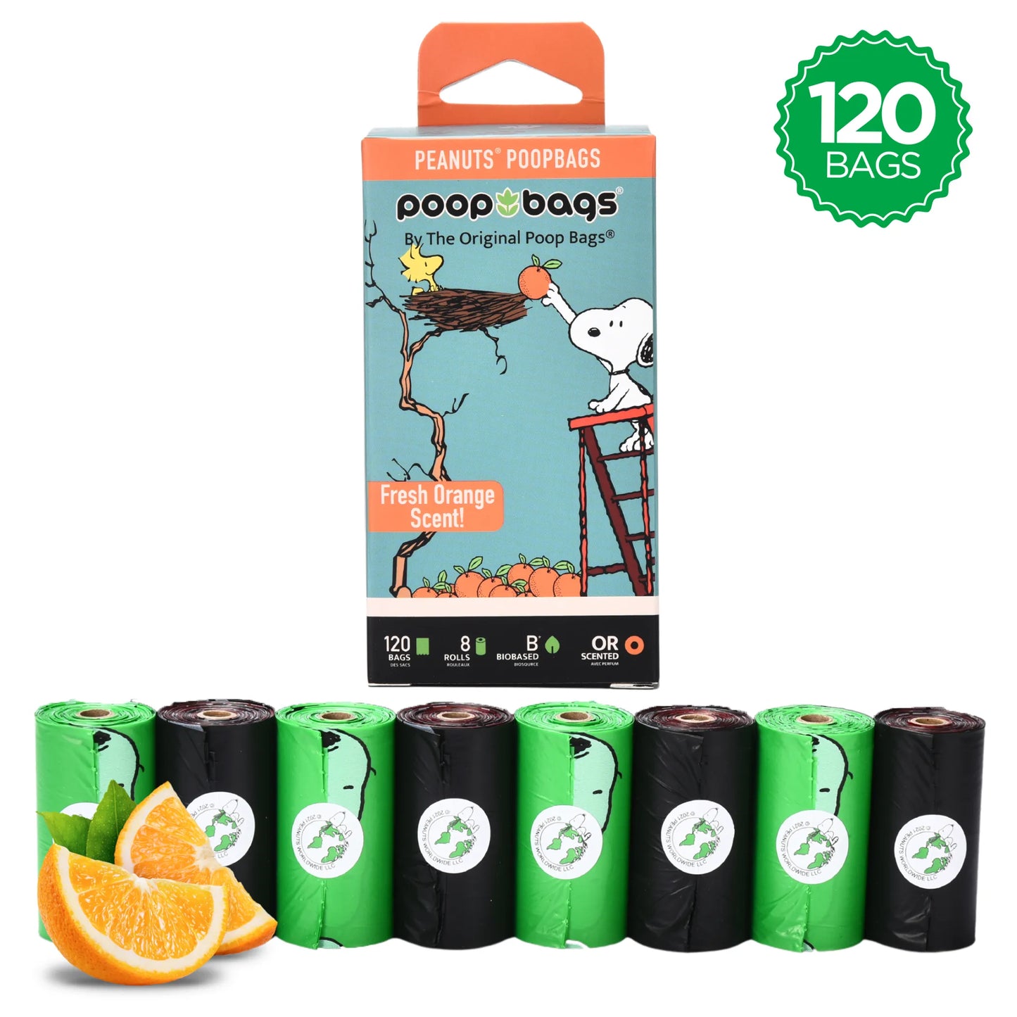 USDA Biobased Peanuts Orange Scented Leash Rolls - Your Pet Connection