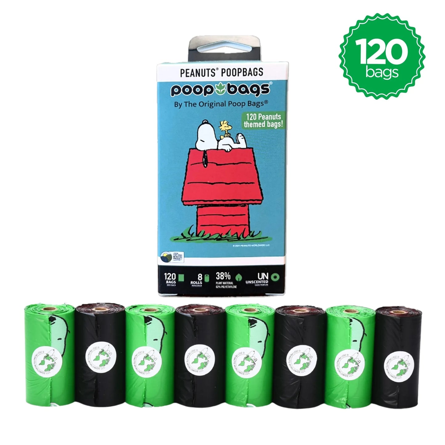 USDA Biobased Peanuts Unscented Leash Rolls - Your Pet Connection