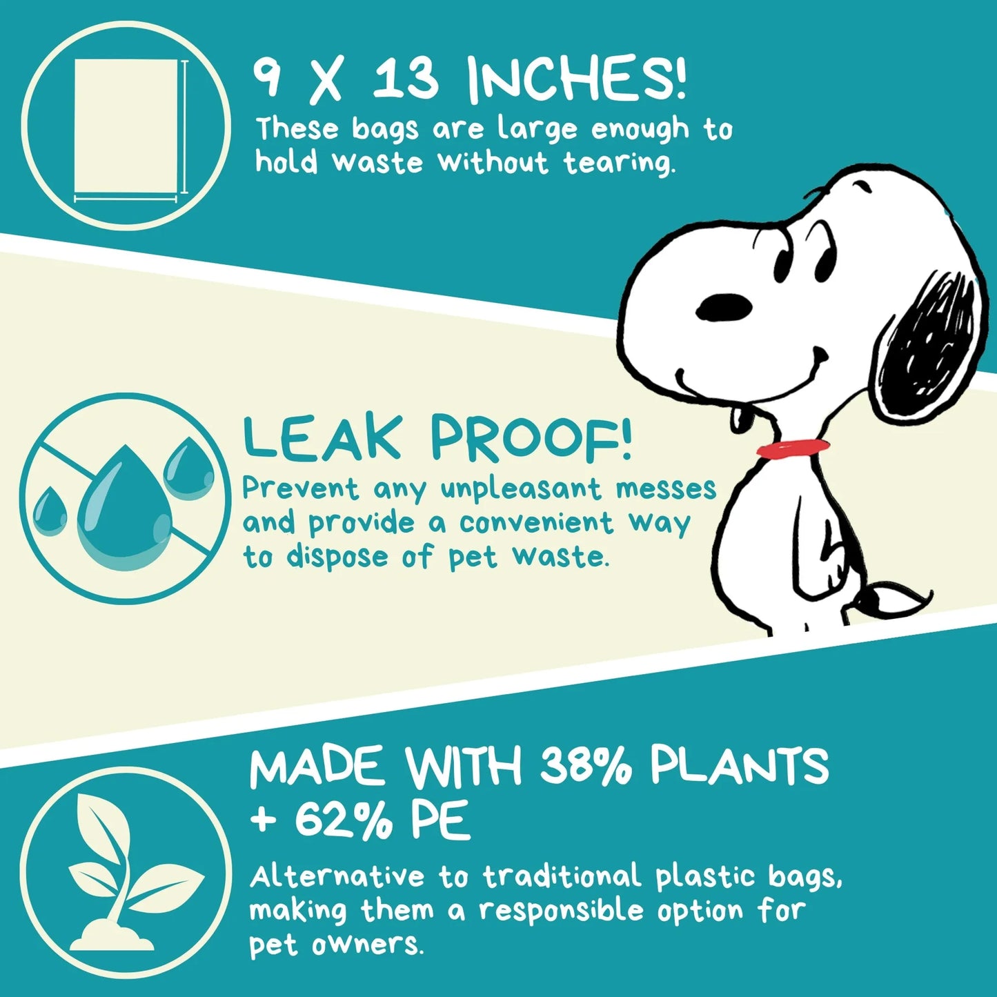 USDA Biobased Peanuts Unscented Leash Rolls - Your Pet Connection