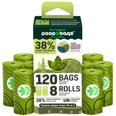 The Original Poop Bags(R) 120 USDA Biobased Countdown Rolls(R) - Your Pet Connection