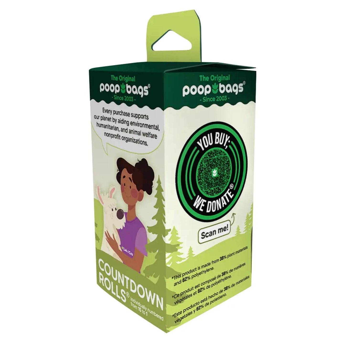 The Original Poop Bags Unscented USDA Biobased Rolls - Your Pet Connection