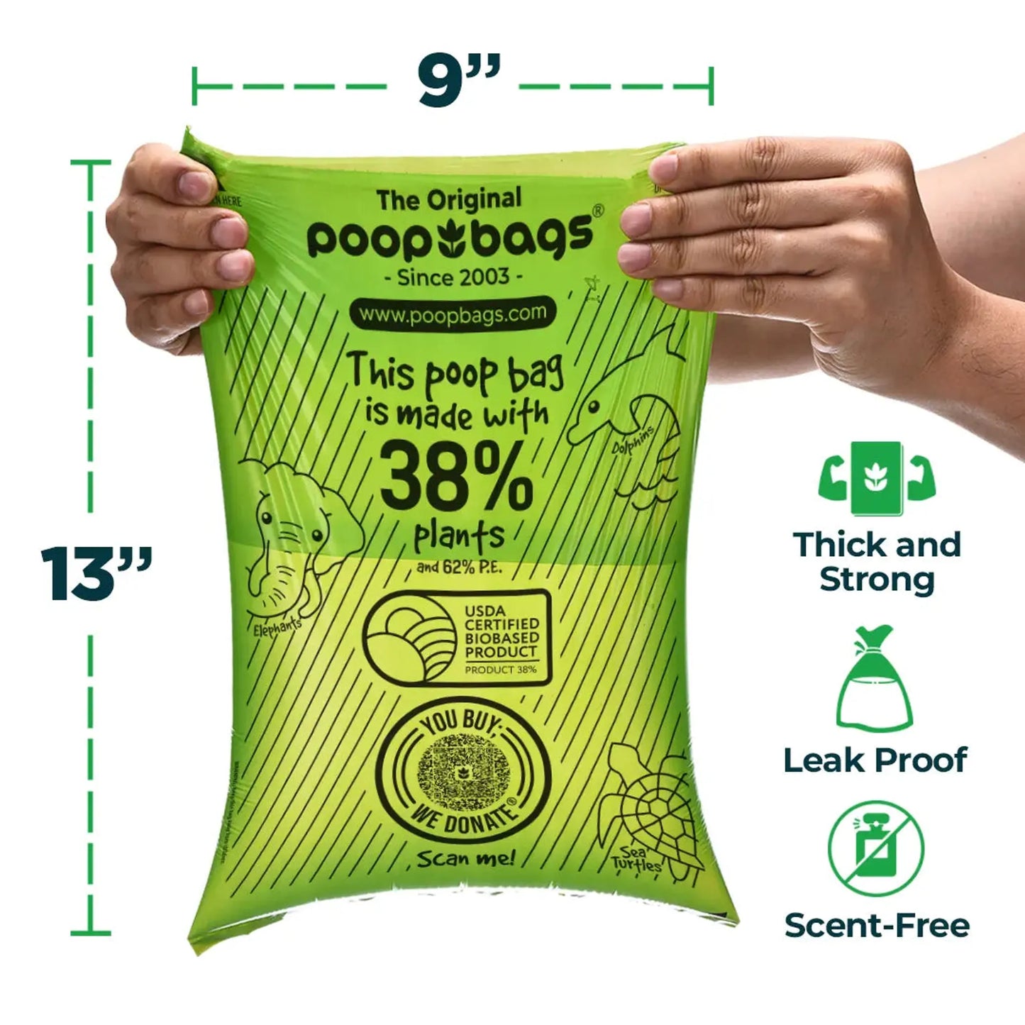 The Original Poop Bags(R) 120 USDA Biobased Countdown Rolls(R) - Your Pet Connection