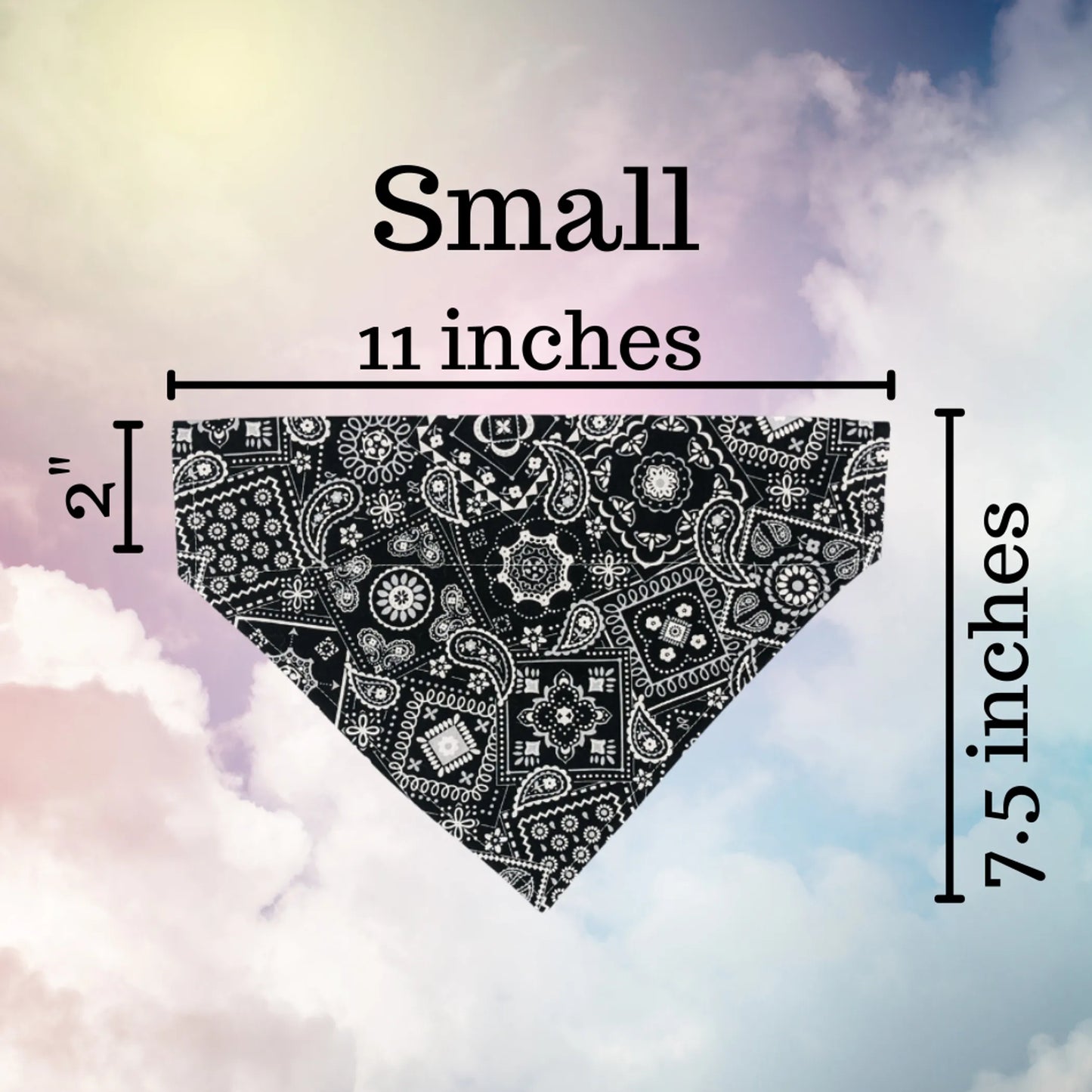 Embroidered Print - Traditional Tie-Around Dog Bandana - Your Pet Connection