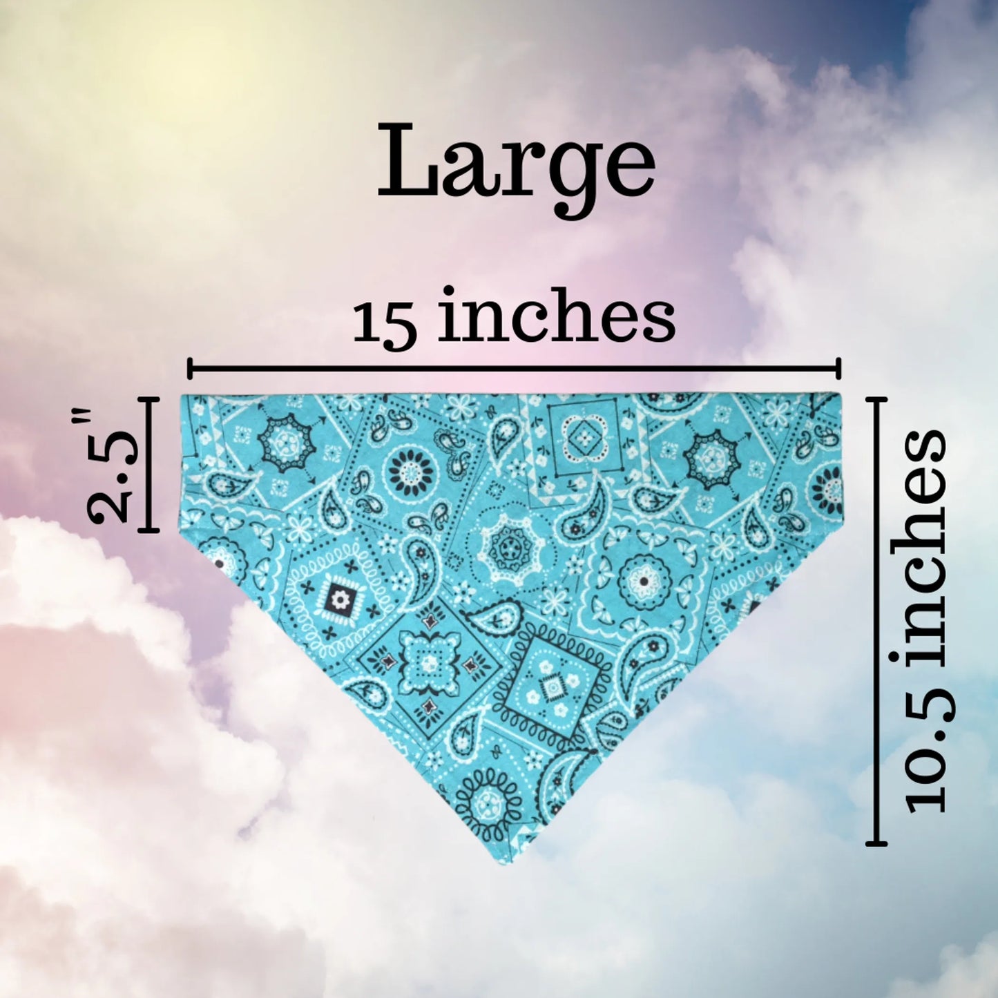 Embroidered Print - Traditional Tie-Around Dog Bandana - Your Pet Connection