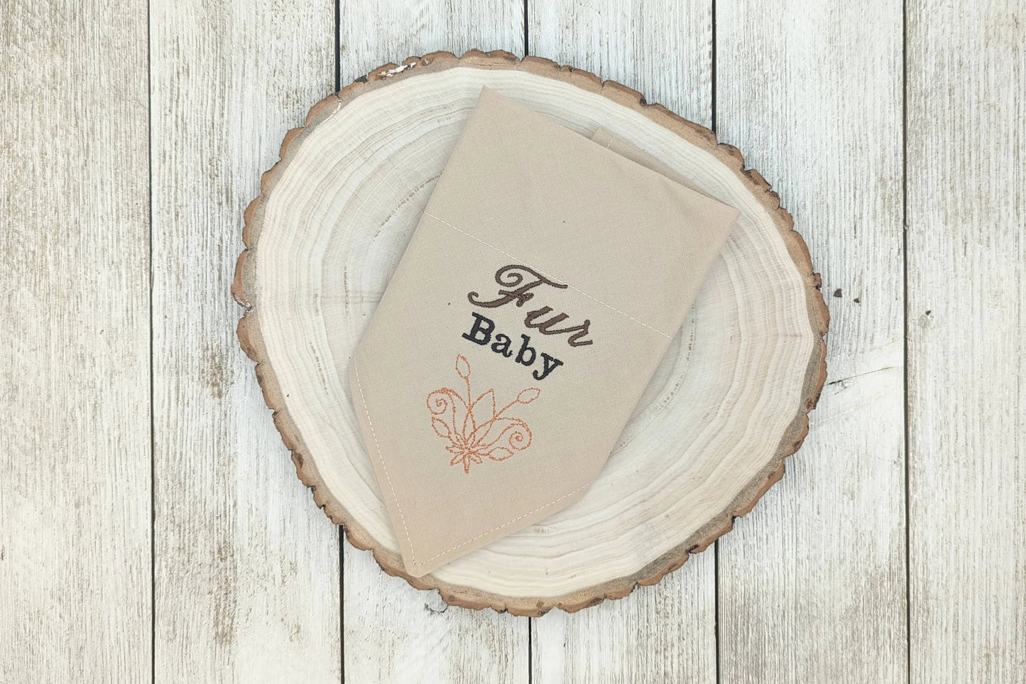 Embroidered Print - Traditional Tie-Around Dog Bandana - Your Pet Connection