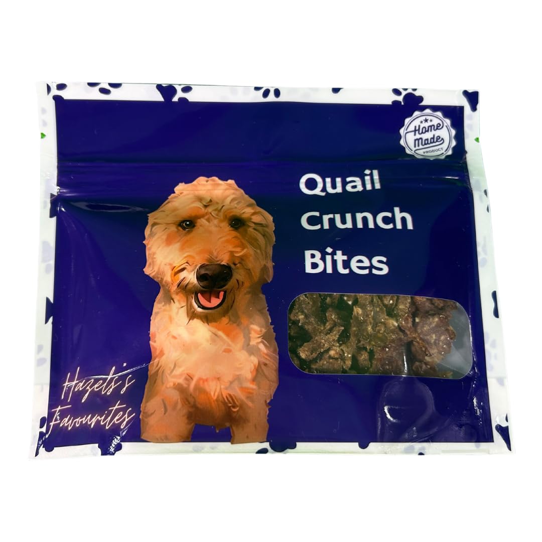 Quail Crunch Bites: Gourmet Dehydrated Dog Treats with Quail Meat & Shells | Premium Healthy Dog Treats for Training | Organic Ingredients for a Happy Palate - Your Pet Connection