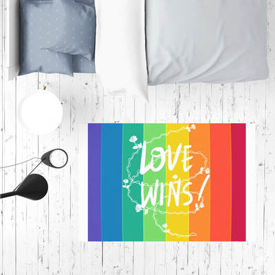 Love Wins Sublimation Rug / Pet Feeding Mat - Your Pet Connection
