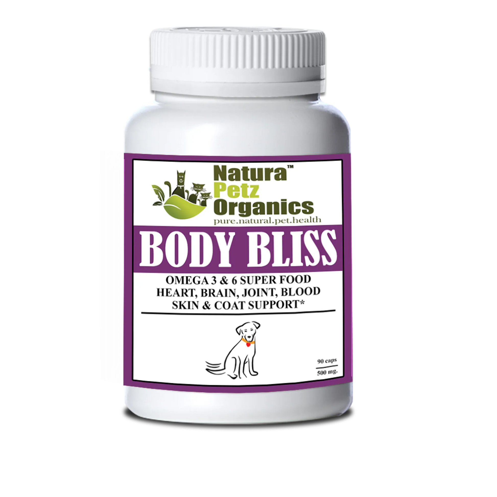 Body Bliss - Omega 3 & 6 Super Food + Heart, Brain Joint, Blood & Coat Support* - Your Pet Connection
