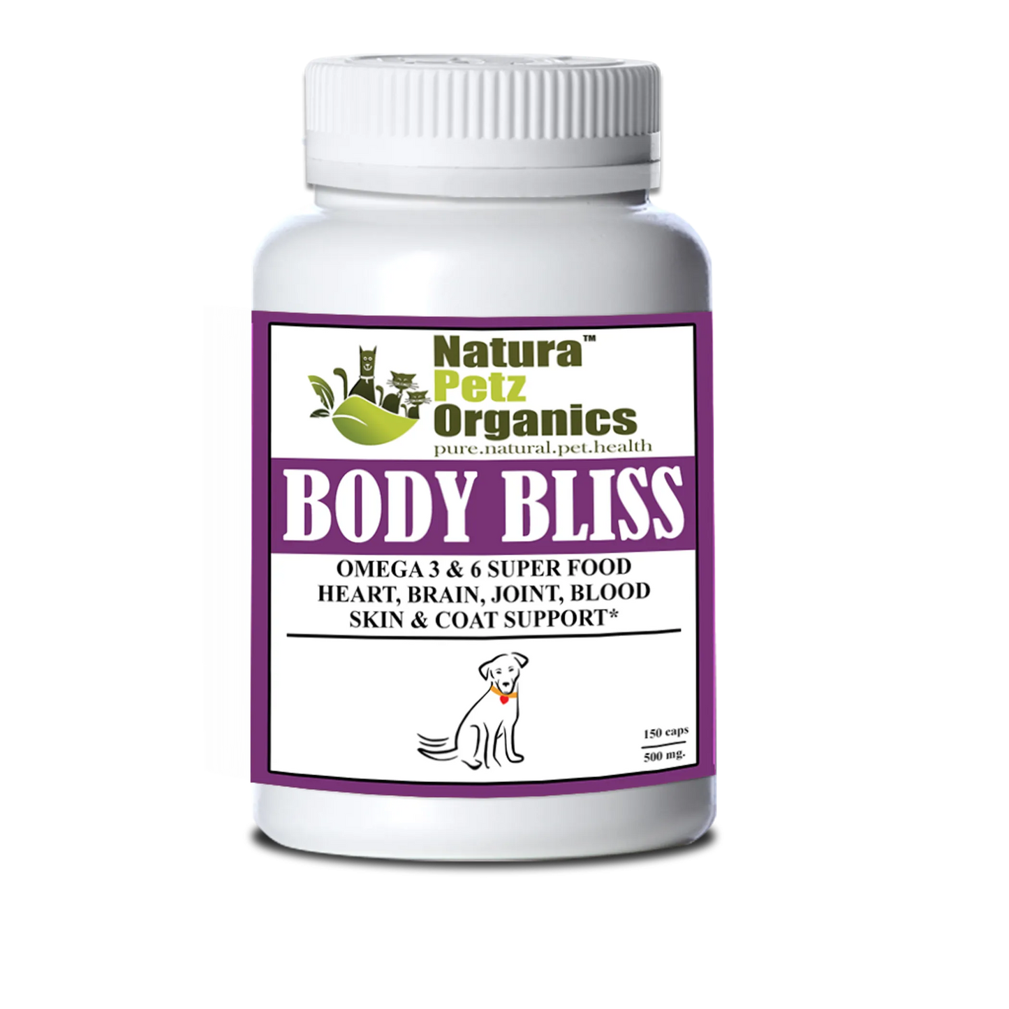 Body Bliss - Omega 3 & 6 Super Food + Heart, Brain Joint, Blood & Coat Support* - Your Pet Connection