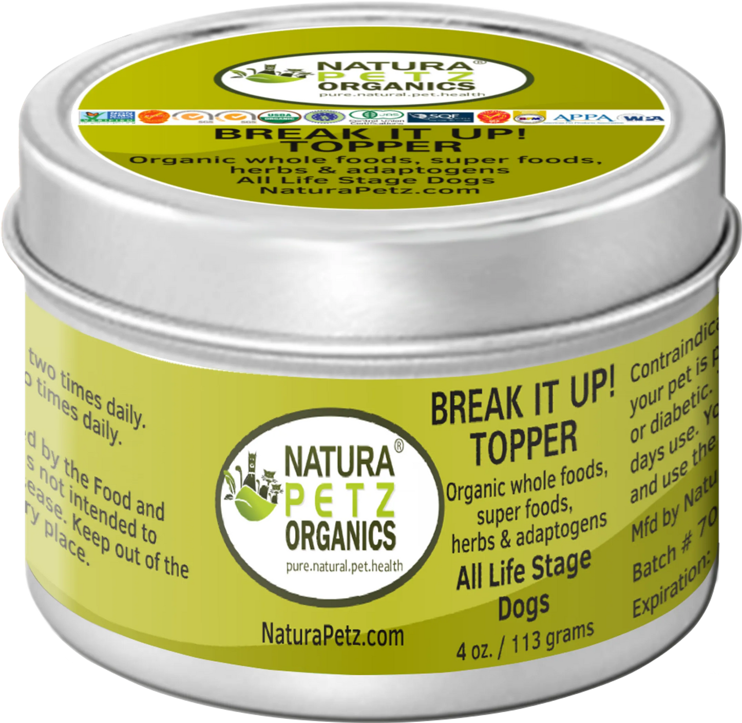 Organic Pet Systems BREAK IT UP! Meal Topper