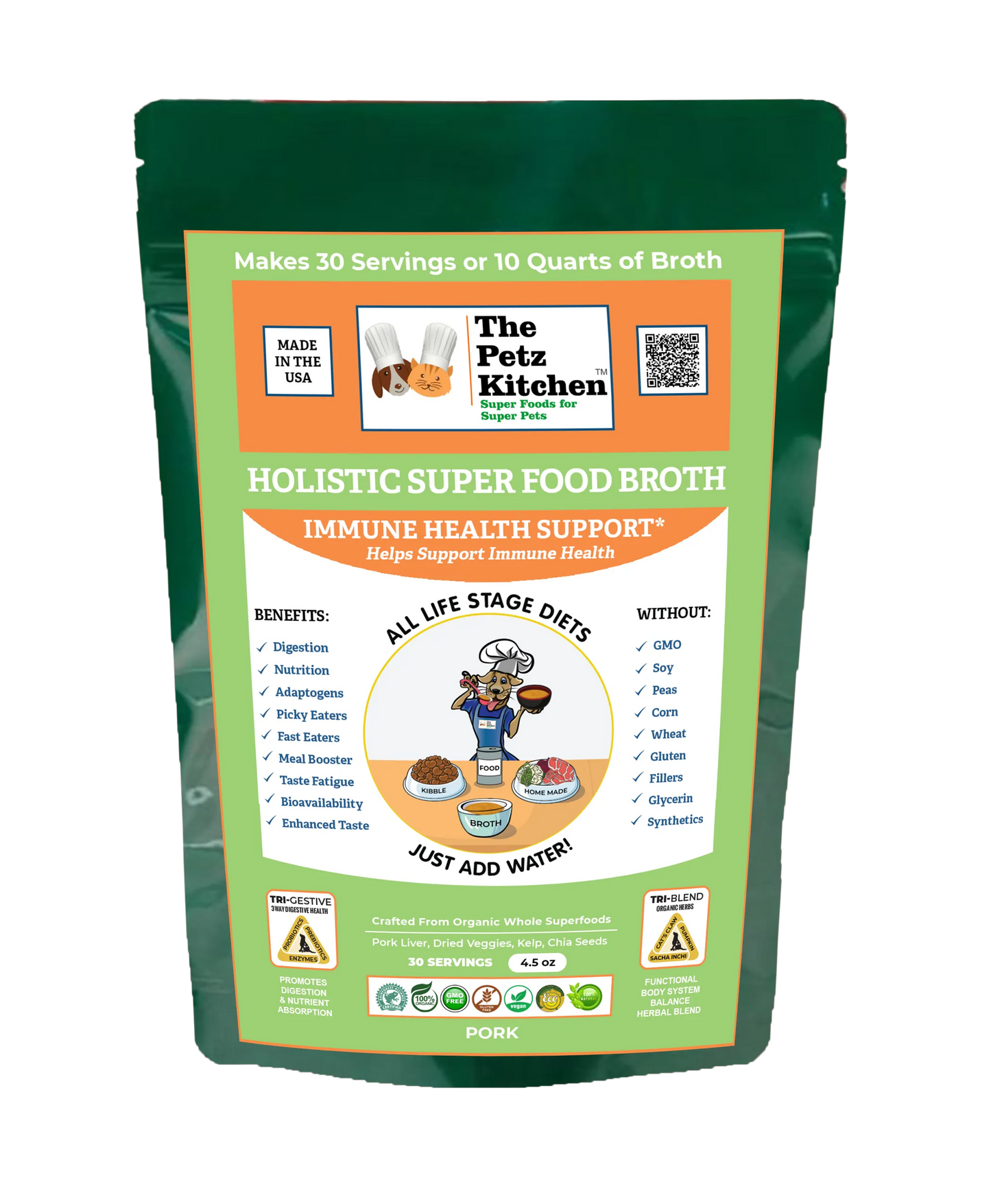 Super Food Immune Support* Base Broth - The Petz Kitchen Dogs & Cats - Your Pet Connection