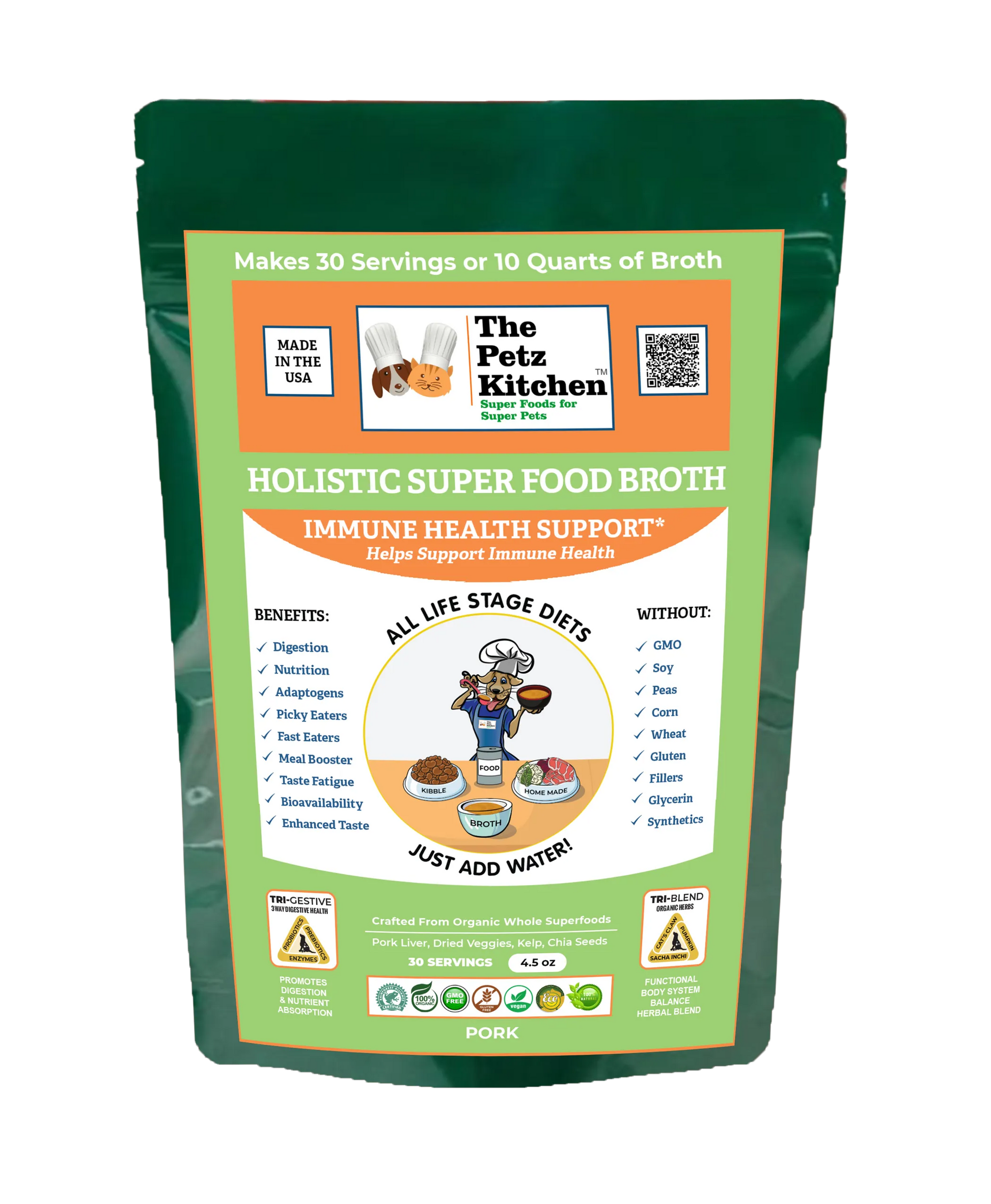 Super Food Immune Support* Base Broth - The Petz Kitchen Dogs & Cats - Your Pet Connection