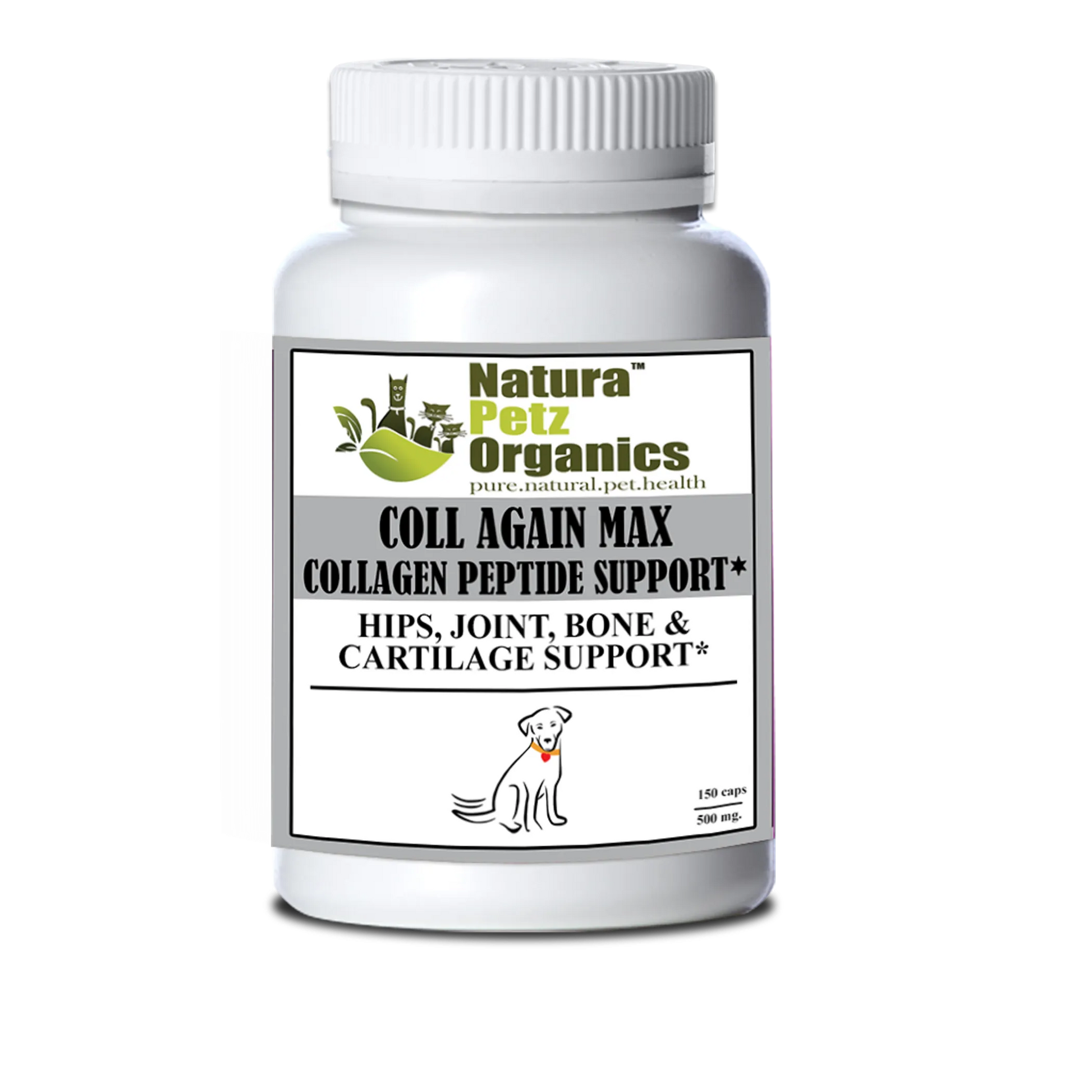 Coll Again Max Collagen Peptide Support Capsules* Hips, Joint, Bone & Cartilage Support* Dogs & Cats* - Your Pet Connection