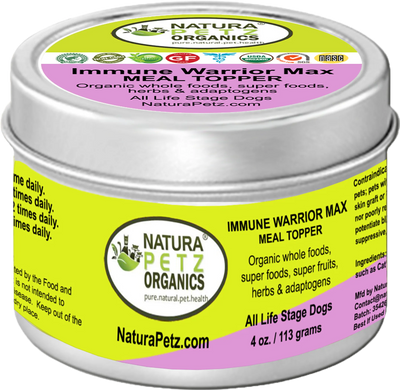 Immune Warrior Max Meal Topper* Master Blend Immune Regulator & Anti-Inflammatory Support* For  Dogs & Cats - Your Pet Connection