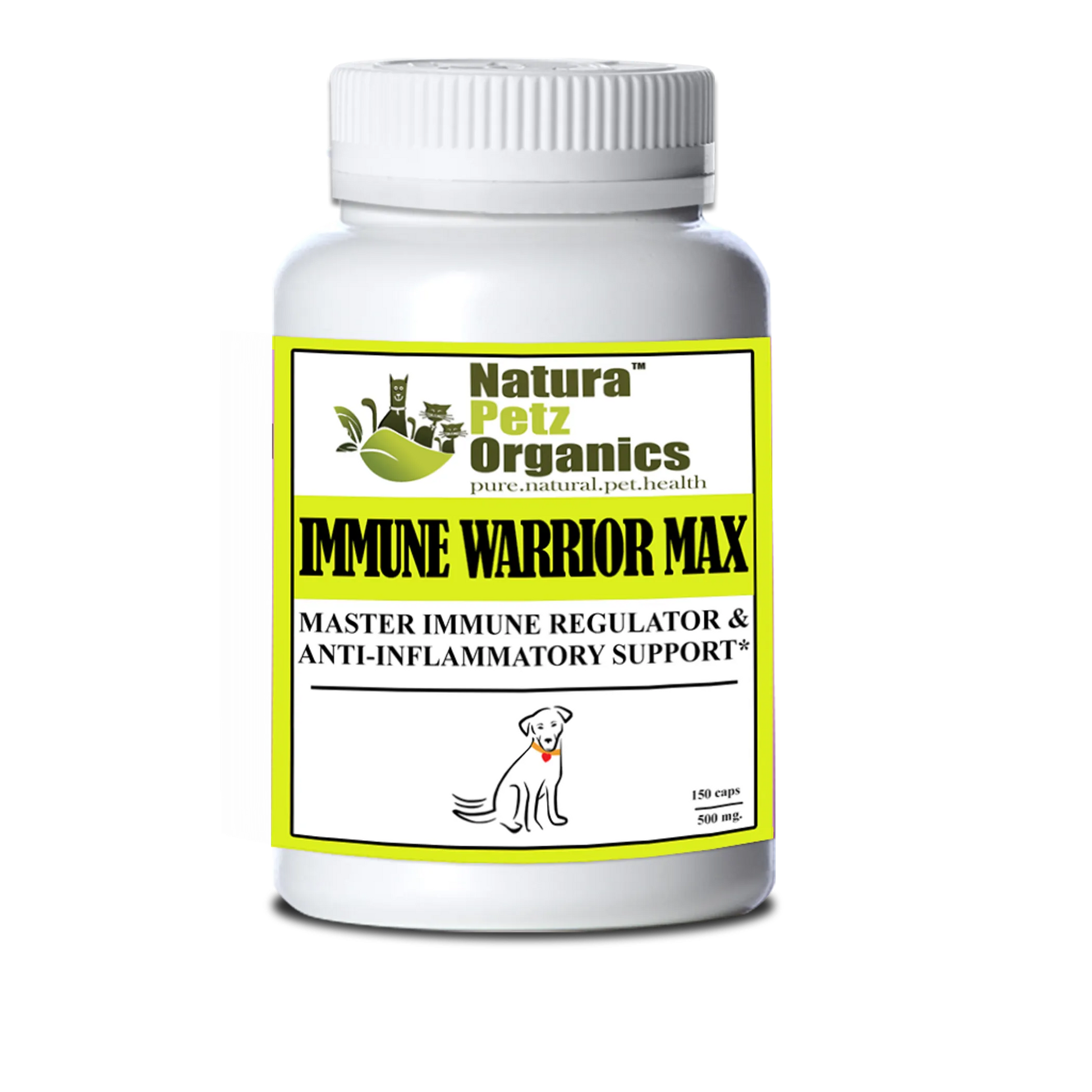 Immune Warrior Max Master Blend Capsules* Immune Regulator & Anti-Inflammatory Support* For  Dogs & Cats - Your Pet Connection