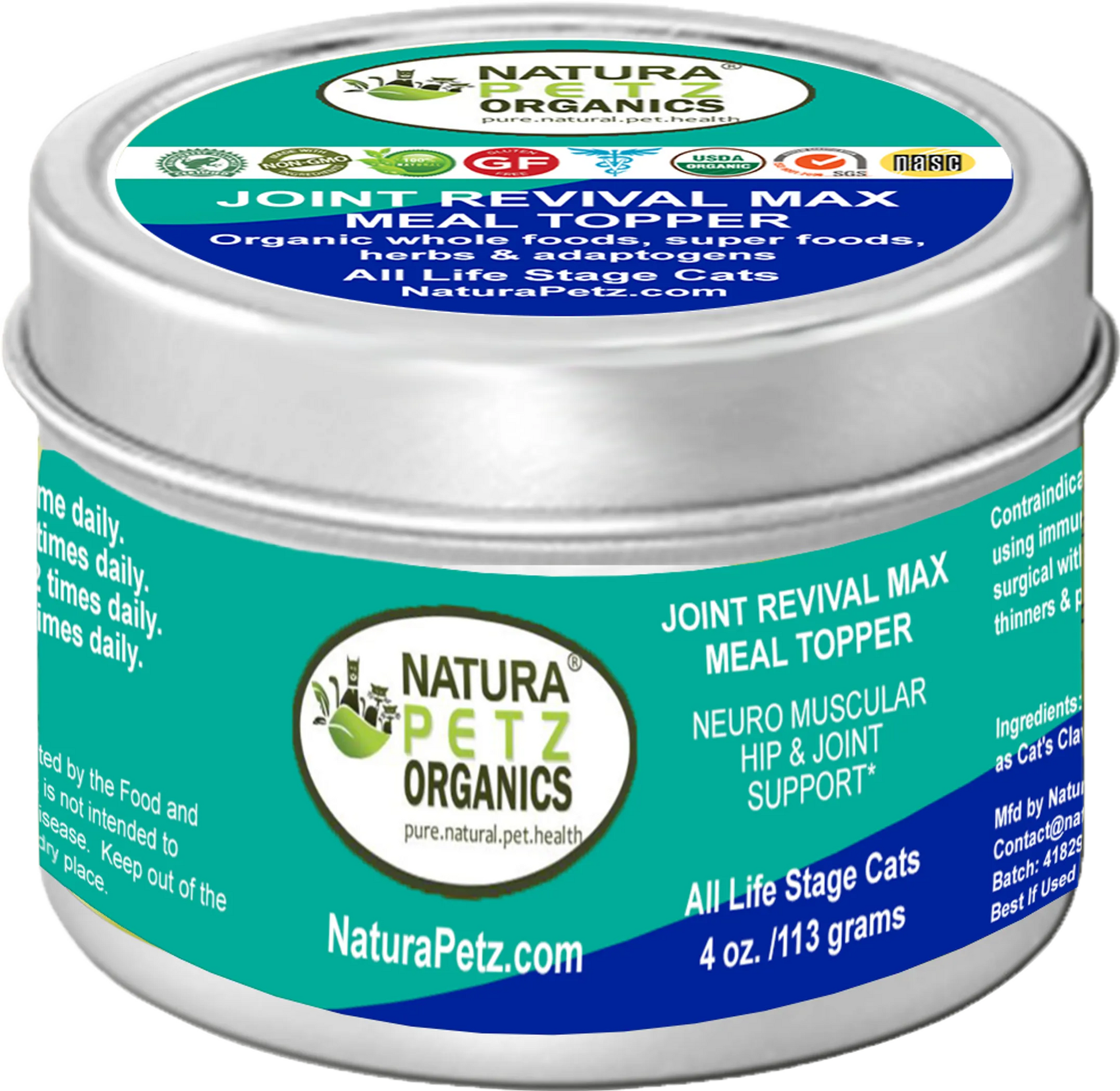Joint Revival Max Master Blend Meal Topper* Neuro Muscular Hip & Joint Support* Master Blend For Dogs & Cats* - Your Pet Connection