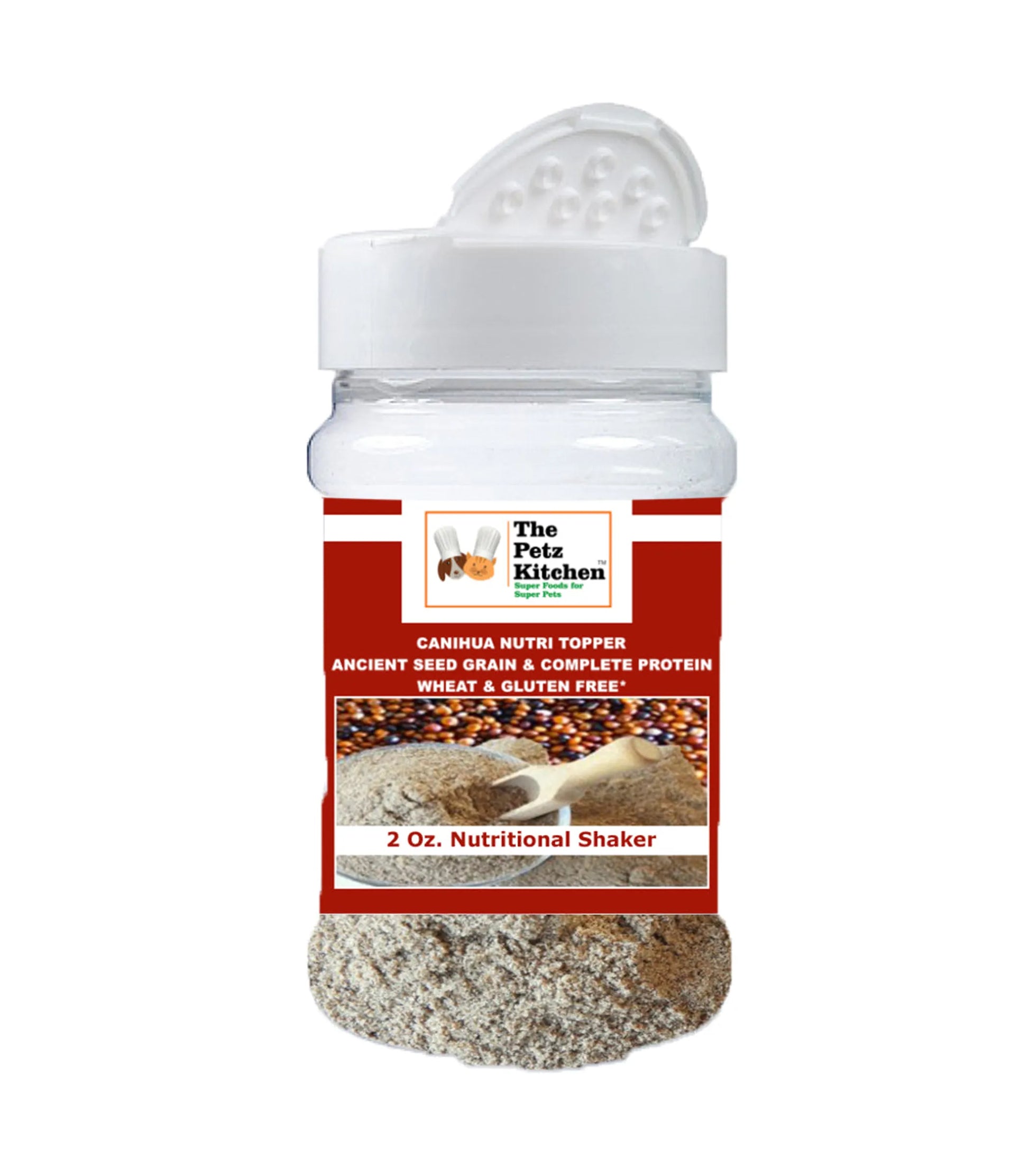 Canihua Flour - Organic Ancient Seed Grain - Complete Protein - Wheat & Gluten Free* The Petz Kitchen Dog & Cat Super Foods* - Your Pet Connection