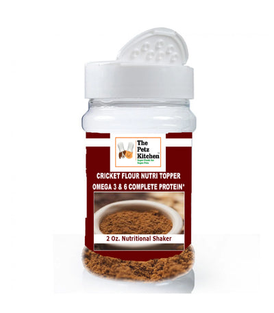 Cricket Flour Omega 3 & 6 Complete Protein* Eco-Conscious Usda Organic Cricket Flour* The Petz Kitchen - Organic & Human Grade Ingredients For Home Prepared Meals & Treats - Your Pet Connection