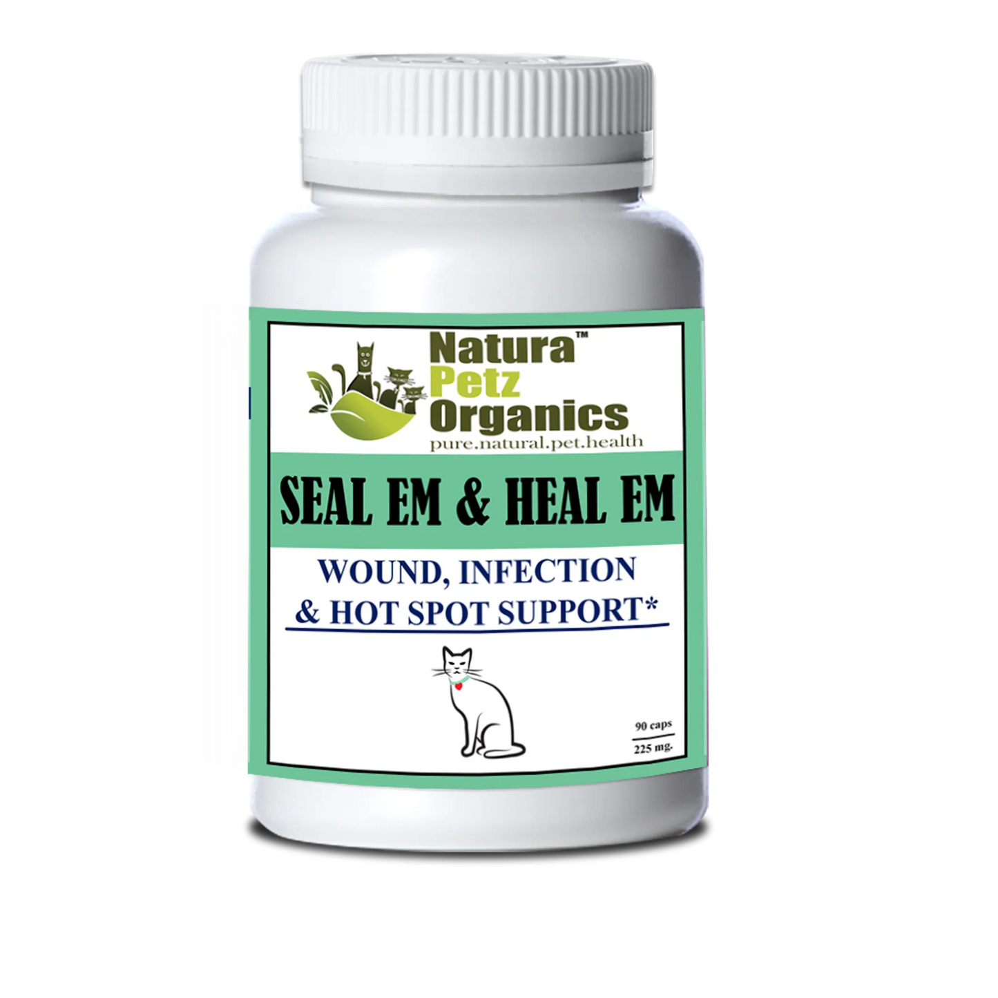 Seal Em & Heal Em Capsules Dog Cat & Small Animal*  Wound, Infection & Hot Spot Support* - Your Pet Connection