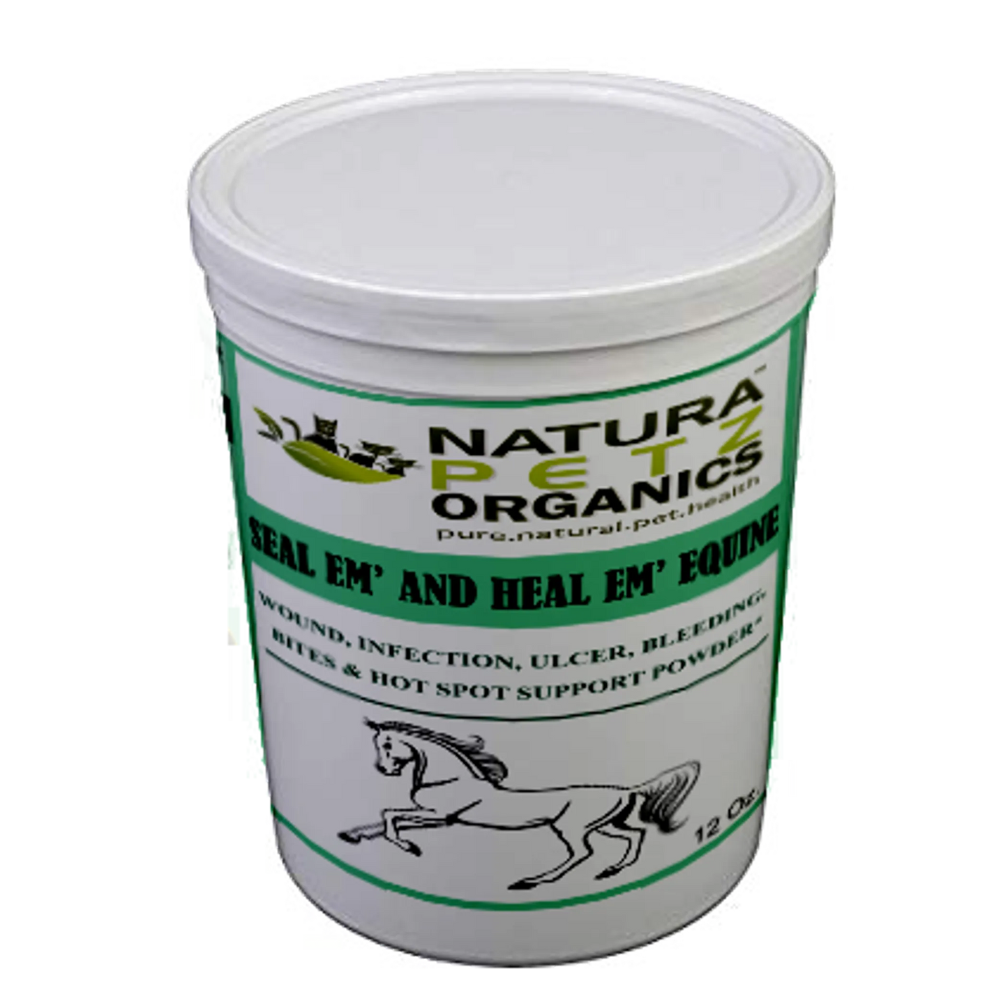 Seal Em And Heal Em Powder Equine* Wound, Infection Ulcer Bite Bleeding & Hot Spot Support* - Your Pet Connection