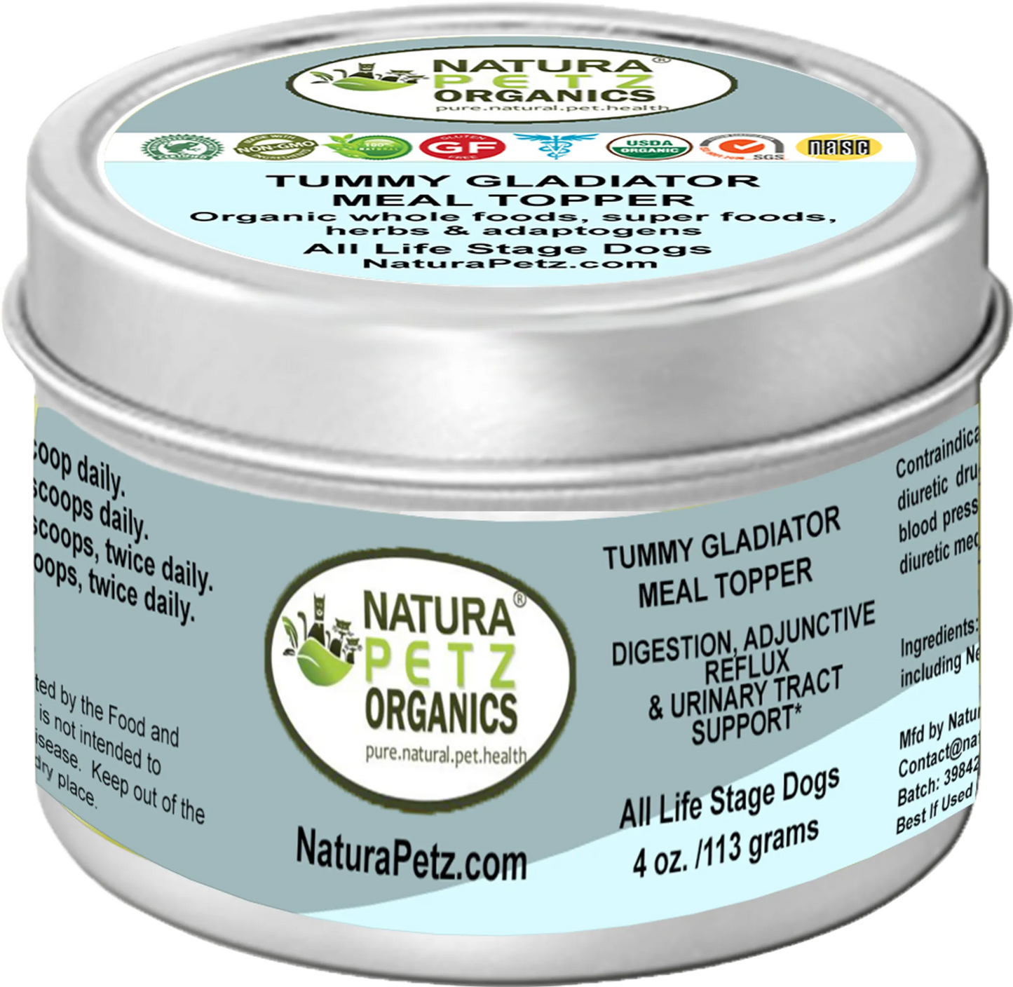 Tummy Gladiator Meal Topper - Digestion, Adjunctive Reflux & Urinary Tract Support* - Your Pet Connection