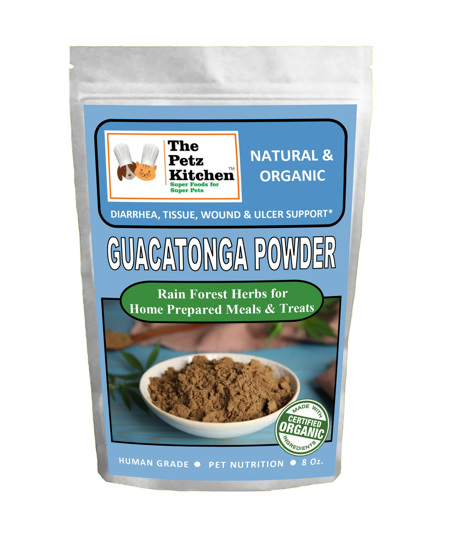 Guacatonga Powder - Diarrhea, Tissue, Wound & Ulcer Support* The Petz Kitchen Dog Cat - Your Pet Connection