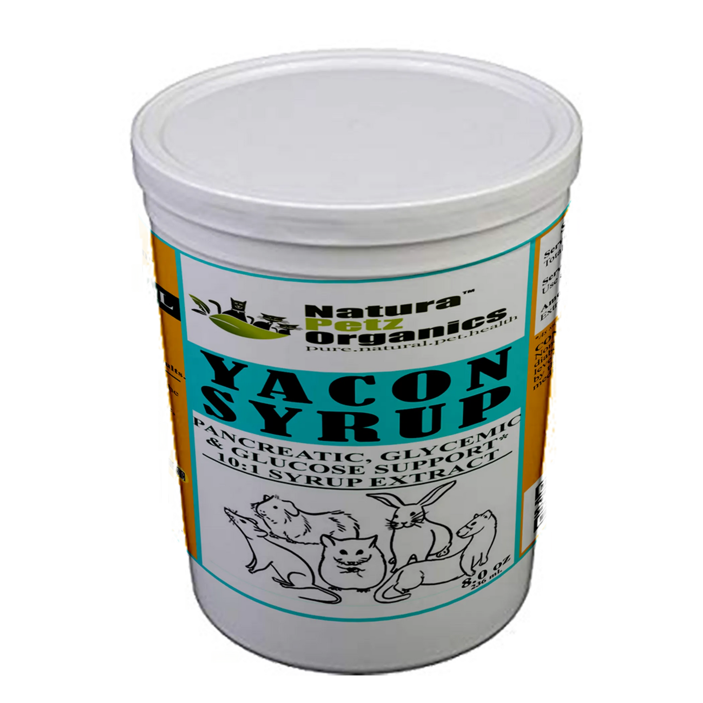 Yacon Leaf Syrup - Pancreatic Support* 10:1  The Petz Kitchen  Yacon Syrup 10:1 Alcohol Free  For Dogs & Cats* Meals & Treats - Your Pet Connection