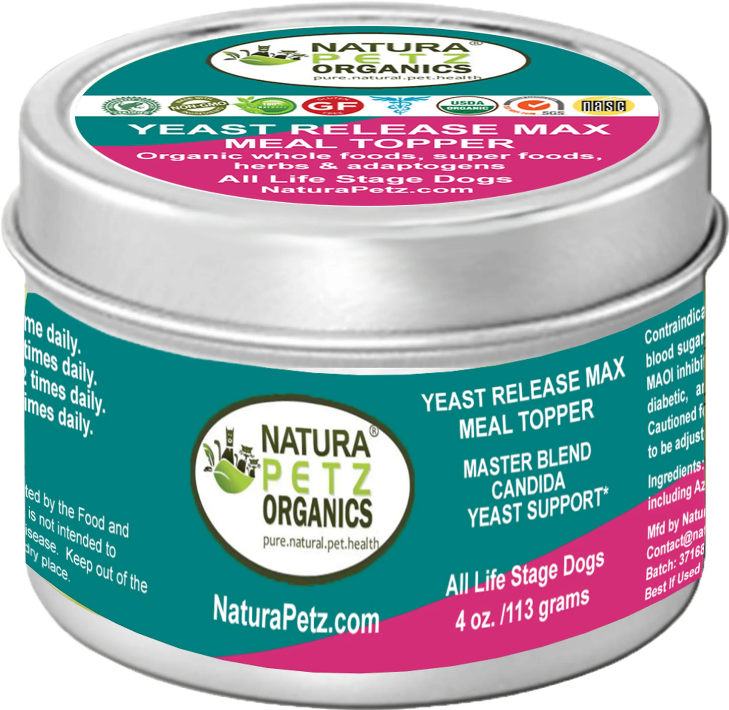 Yeast Release Max Meal Topper* Master Blend Candida Yeast Defense* For Dogs And Cats* - Your Pet Connection