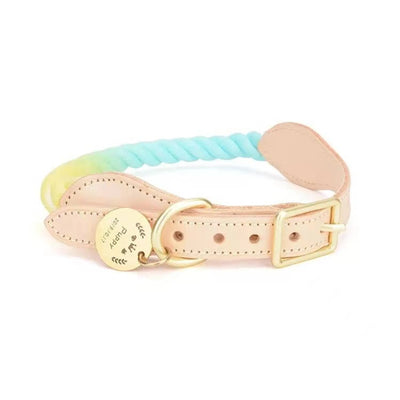 Luxe Royal Leather Rope Collar  - Size:   | Pack Of: 1 - Your Pet Connection