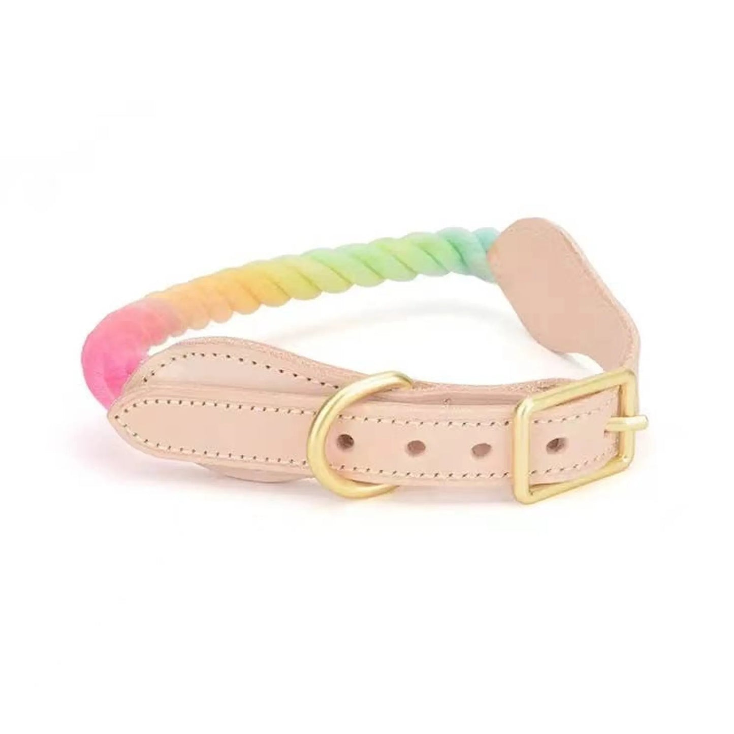 Luxe Royal Leather Rope Collar  - Size:   | Pack Of: 1 - Your Pet Connection