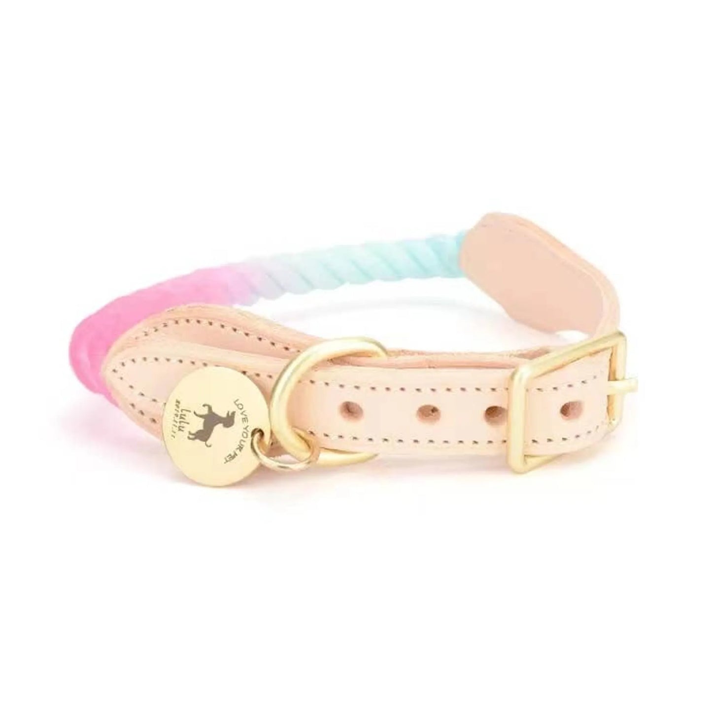Luxe Royal Leather Rope Collar  - Size:   | Pack Of: 1 - Your Pet Connection