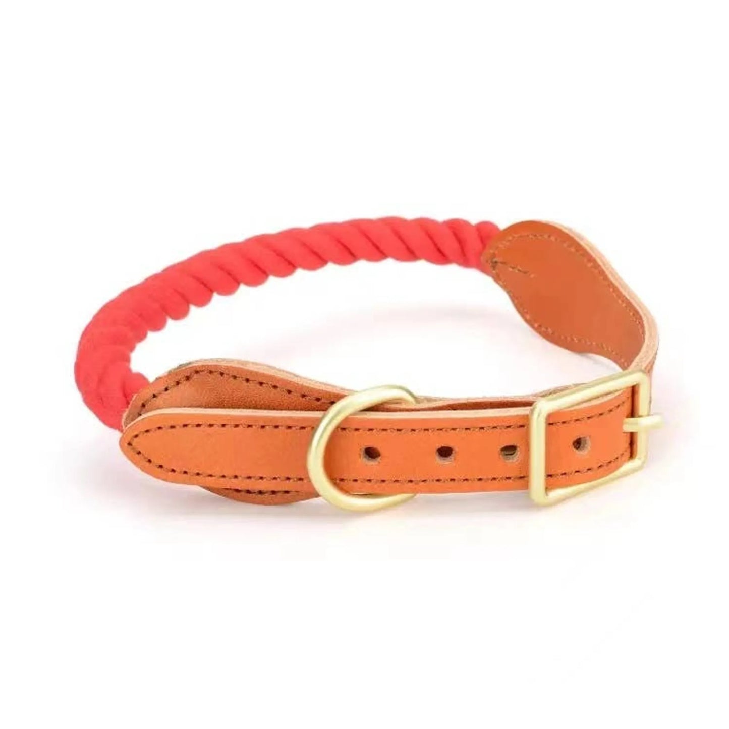 Luxe Royal Leather Rope Collar  - Size:   | Pack Of: 1 - Your Pet Connection
