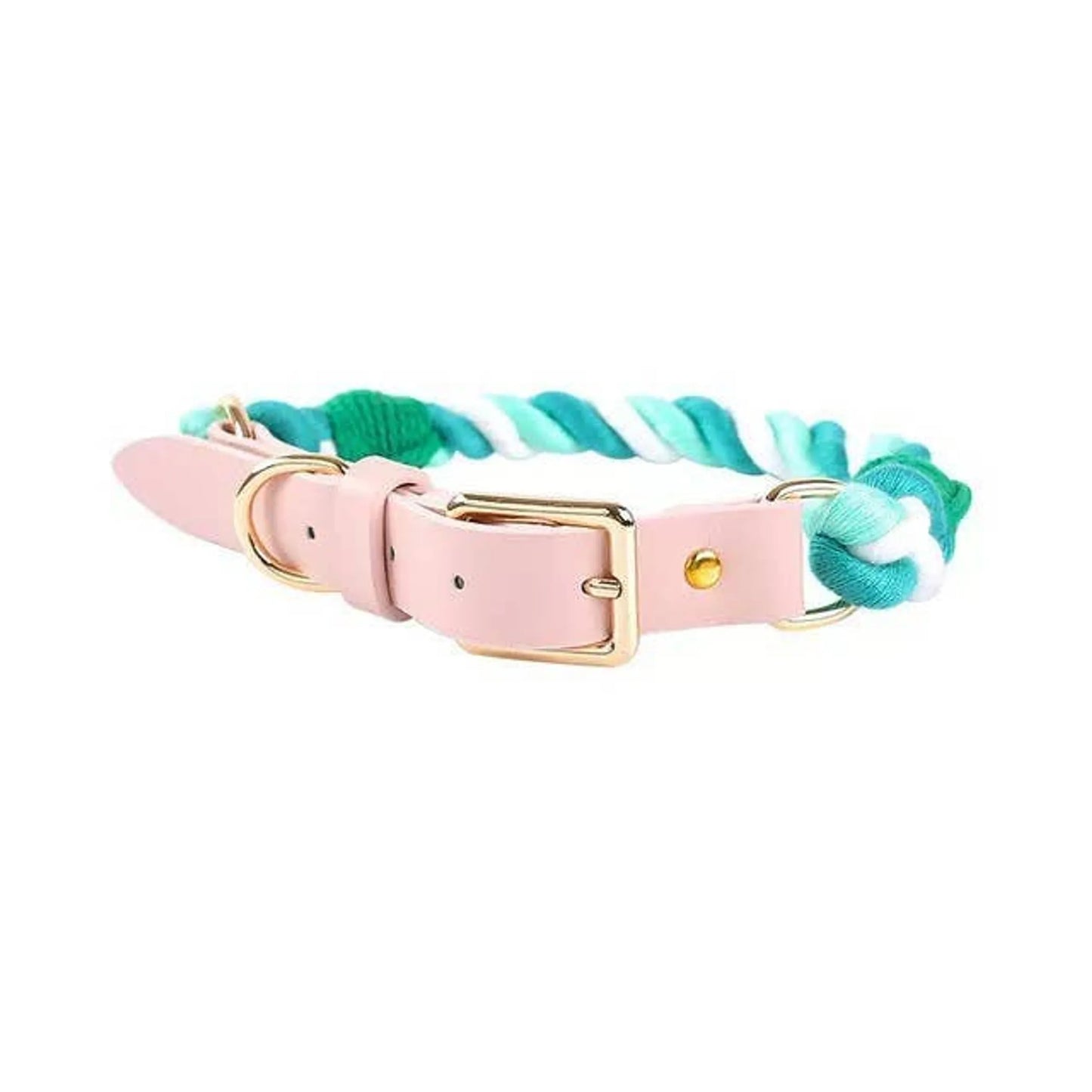 Luxe Royal Leather Rope Collar  - Size:   | Pack Of: 1 - Your Pet Connection