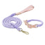 Luxe Royal Leather Rope Leash and Collar Set  - Size:   | Pack Of: 1 - Your Pet Connection