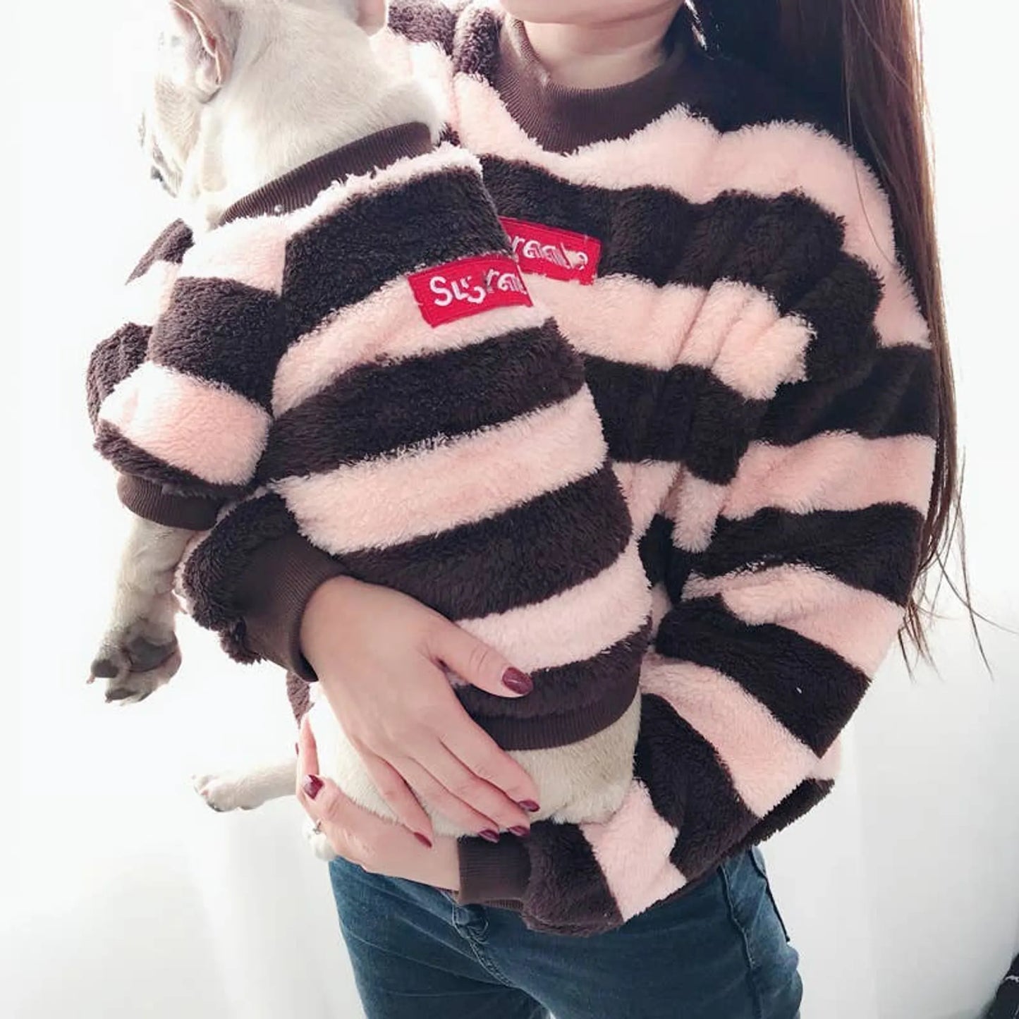 Pawsome Pet Love Print Cardigan-Sweater